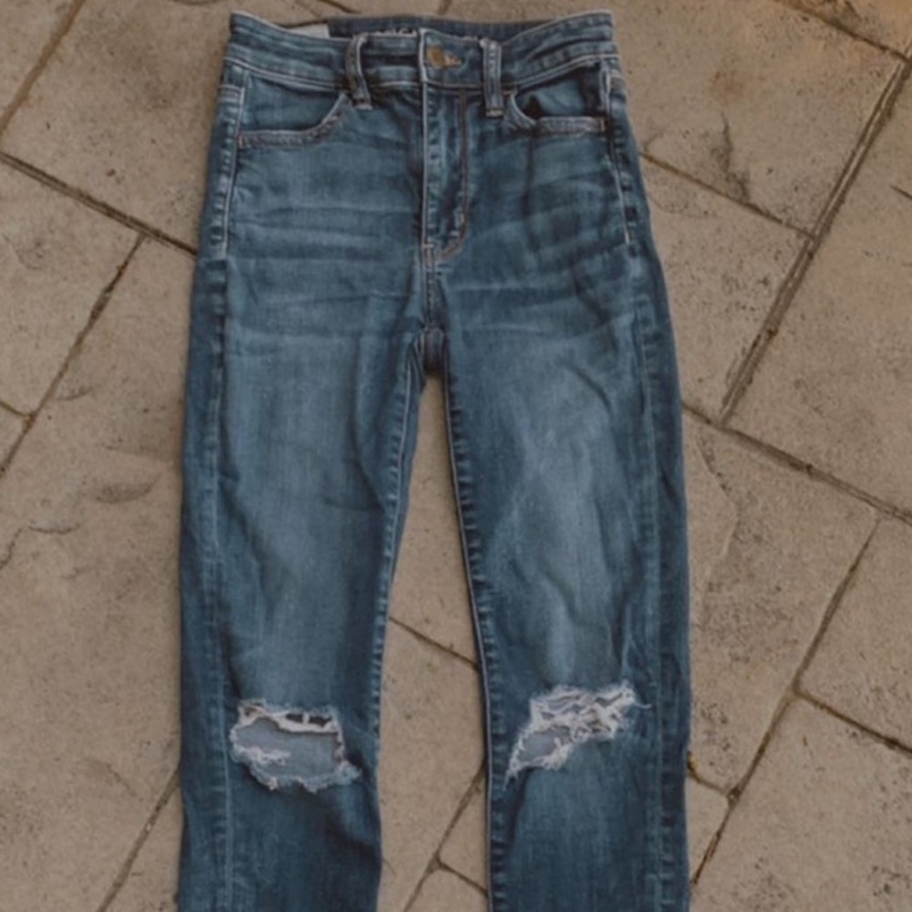 Dark American Eagle high rise jeans